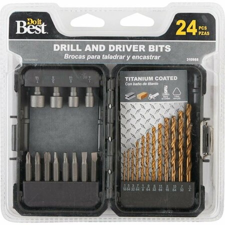 ALL-SOURCE 24-Piece Titanium Drill and Drive Set 871321DB